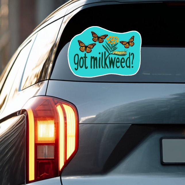 GOT MILKWEED? Monarch Butterfly Caterpillar Plants Aufkleber (GOT MILKWEED? Monarch Butterfly Caterpillar Plants Sticker
)