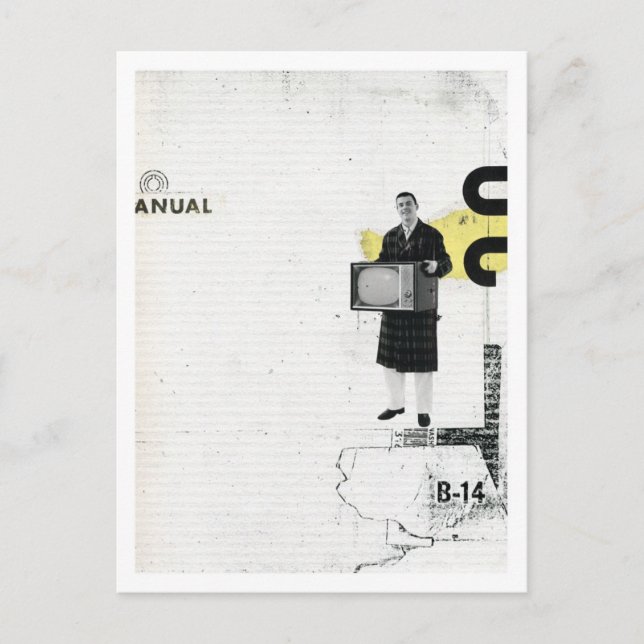 Got mir einen Fernseher Postkarte (Vorderseite)