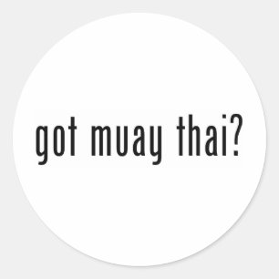 got mir thai? runder aufkleber