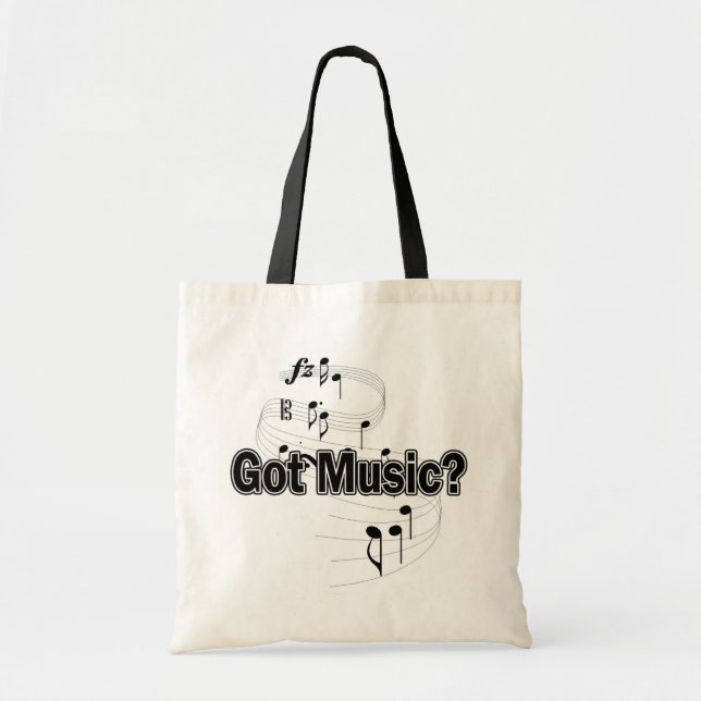Got Musik (Anmerkungen) Tragetasche (Vorne)