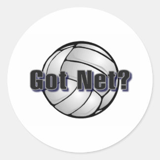 Got Netz? Volleyball Runder Aufkleber