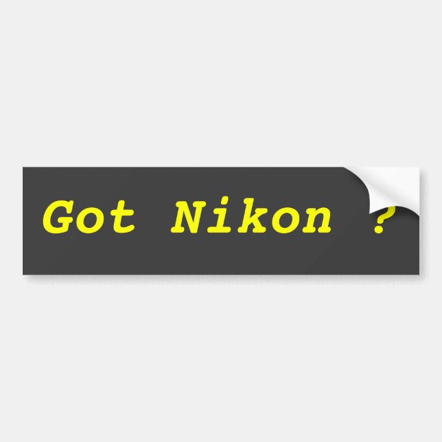 Got Nikon? Autoaufkleber (Vorne)