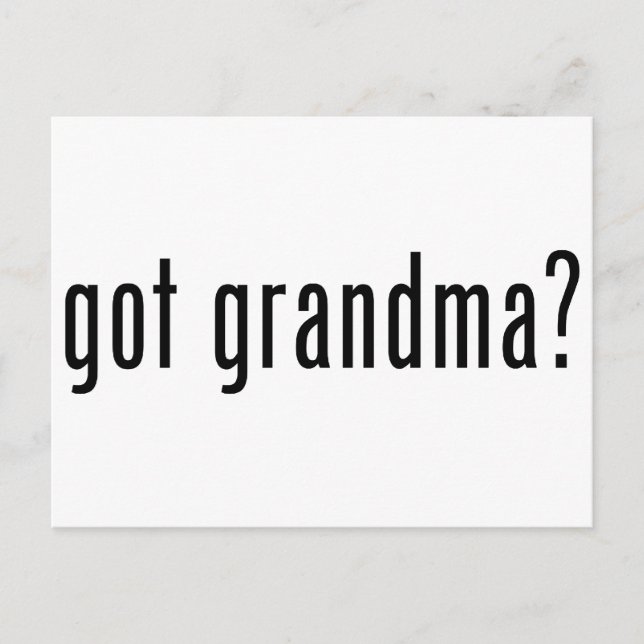 got Oma? Postkarte (Vorderseite)