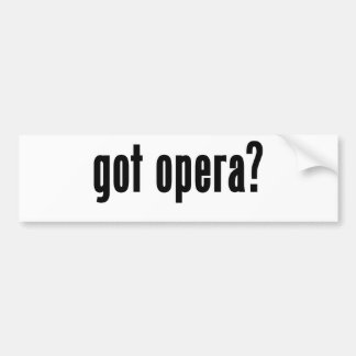 got Oper? Autoaufkleber