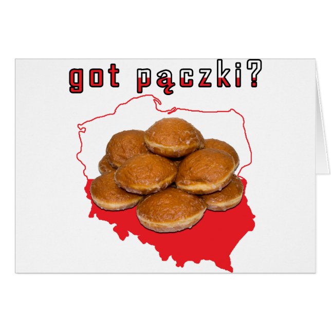 got Paczki? Polnische Karte (Vorderseite (Horizontal))