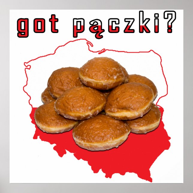 got Paczki? Polnische Karte Poster (Vorne)