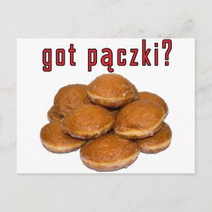got Paczki? Polnisches Dessert Postkarte