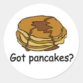 Got Pancakes? Runder Aufkleber