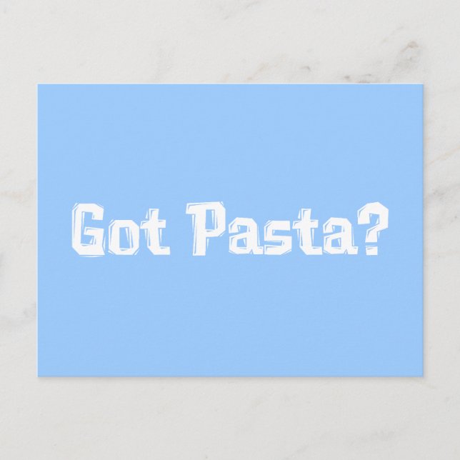 Got Pasta-Geschenke Postkarte (Vorderseite)