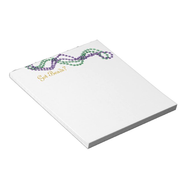 Got Perlen? Notizblock (angewinkelt)