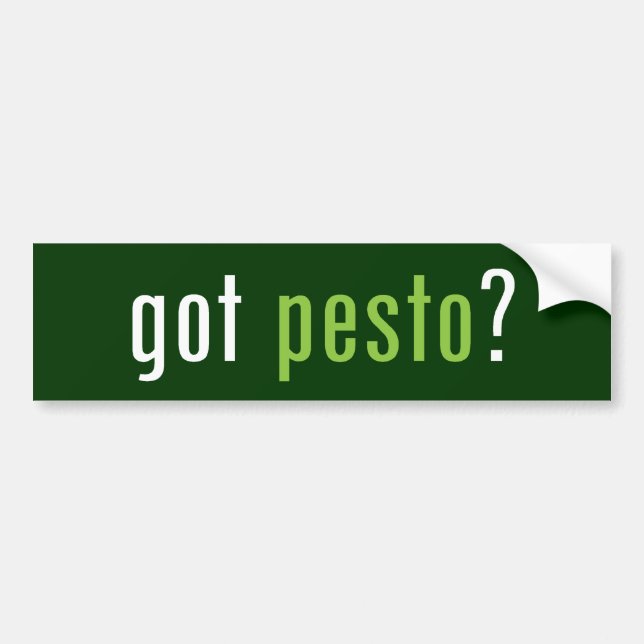 got pesto? Autoaufkleber (Vorne)