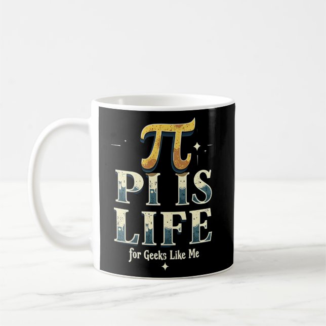 Got Pi? - Sweet Mathe für Pi Day Black Kaffeetasse (Links)