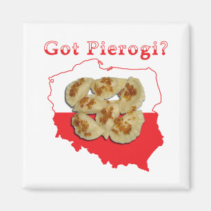 Got Pierogi Polnisch Karte Magnet