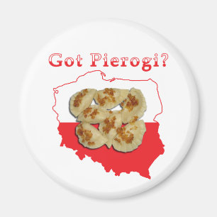 Got Pierogi Polnisch Karte Magnet
