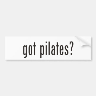 got pilates? autoaufkleber