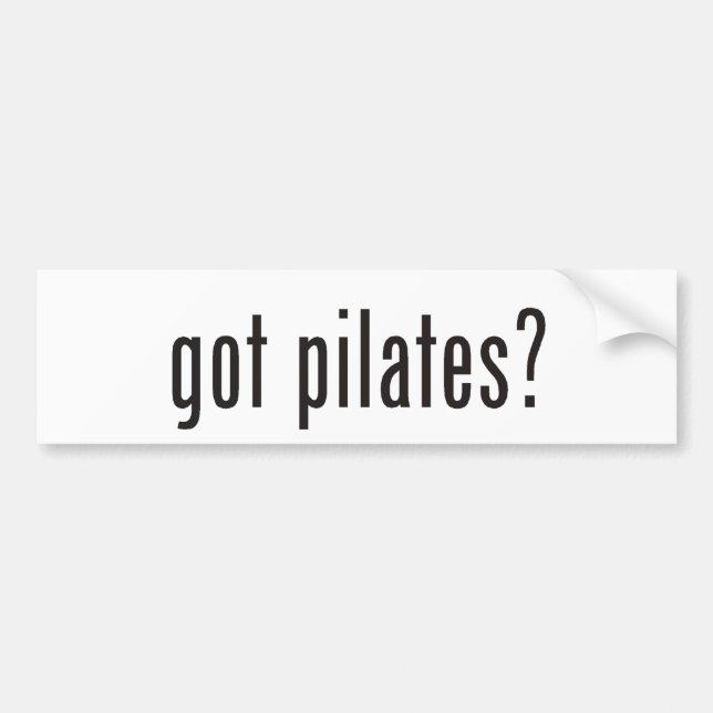 got pilates? autoaufkleber (Vorne)