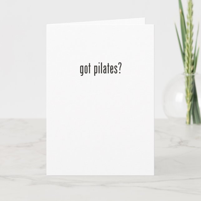 got pilates? karte (Vorderseite)