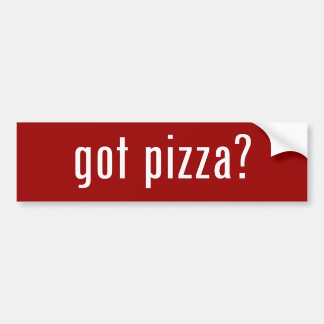 got Pizza? Autoaufkleber (Vorne)