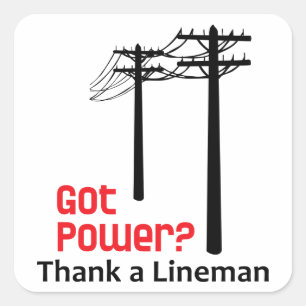 Got Power Quadratischer Aufkleber