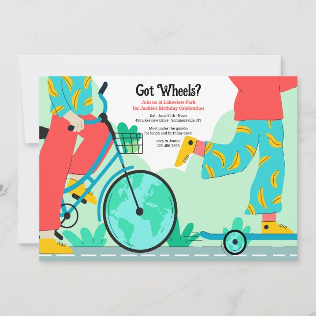 Got Räder Einladung (Vorderseite)