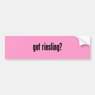 got Riesling? Autoaufkleber