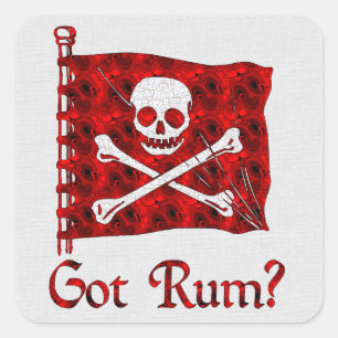 Got Rum? Quadratischer Aufkleber