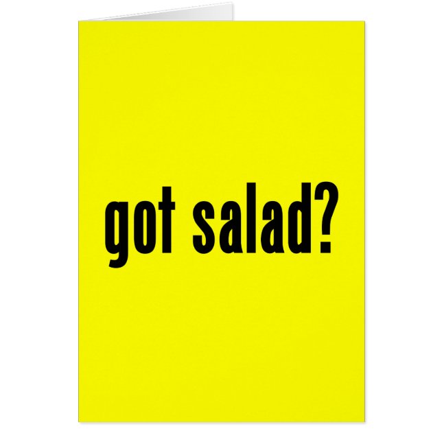got Salat? (Vorne)