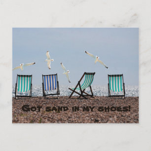 Got Sand in meinen Schuhen! Postkarte