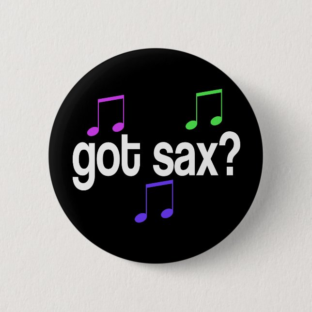 Got Saxophone-Musik-Knopf Button (Vorderseite)