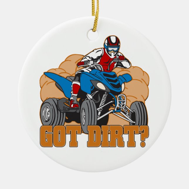 Got Schmutz ATV Keramik Ornament (Vorne)
