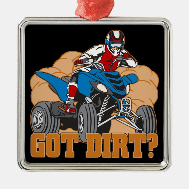 Got Schmutz ATV Ornament Aus Metall (Vorne)