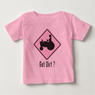 Got Schmutz-Traktor-lt Pink Baby T-shirt