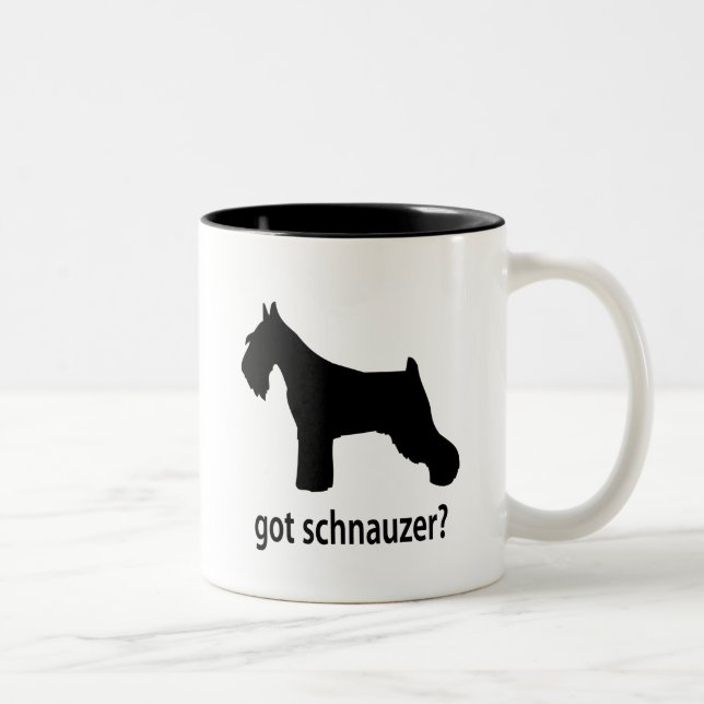 Got Schnauzer Zweifarbige Tasse (Rechts)
