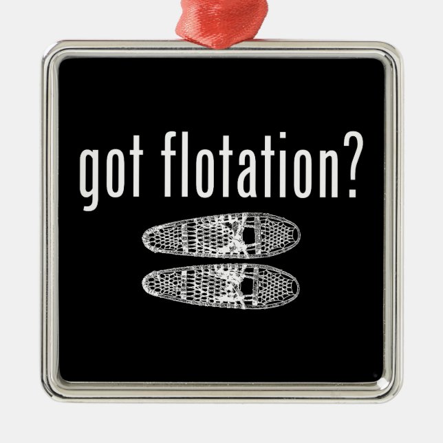 Got Schneeschuhe Ornament Aus Metall (Vorne)