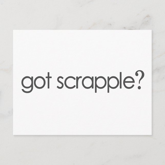 Got Scrappleã, Postkarte (Vorderseite)
