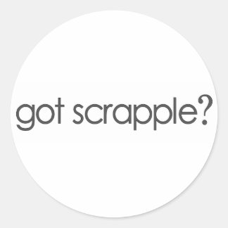 Got Scrappleã, Runder Aufkleber