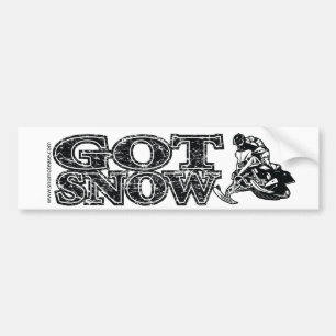 GOT-SNOW-BLACK-BUMPER AUTOAUFKLEBER