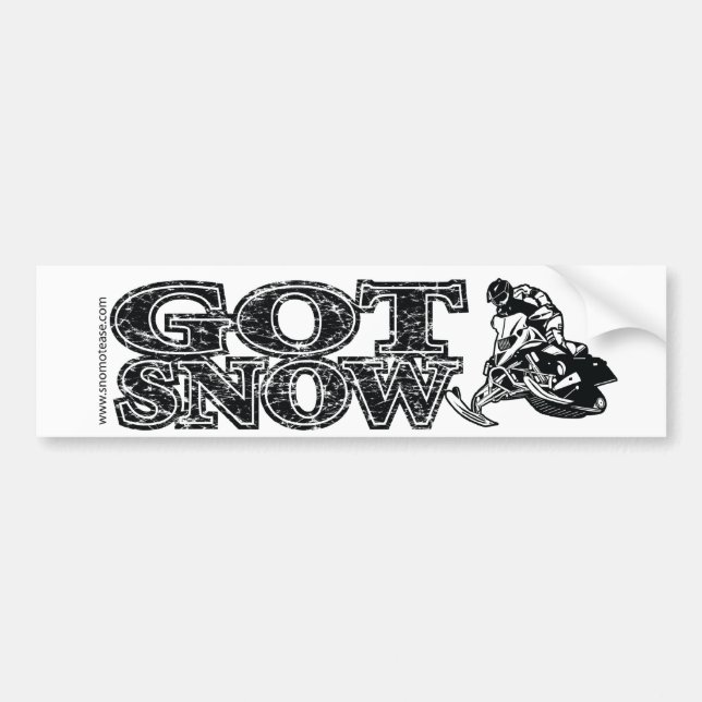 GOT-SNOW-BLACK-BUMPER AUTOAUFKLEBER (Vorne)