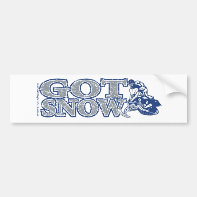 Got-Snow-Bumper-Bluegrey Autoaufkleber (Vorne)