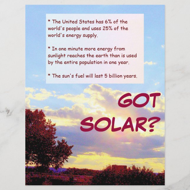 GOT SOLAR? Flyer (Vorne)