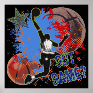 GOT SPIEL - BASKETBALL-PLAKAT POSTER