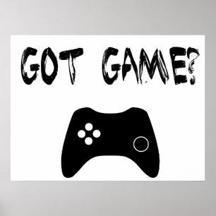 Got Spiel? Funny Gamer Poster