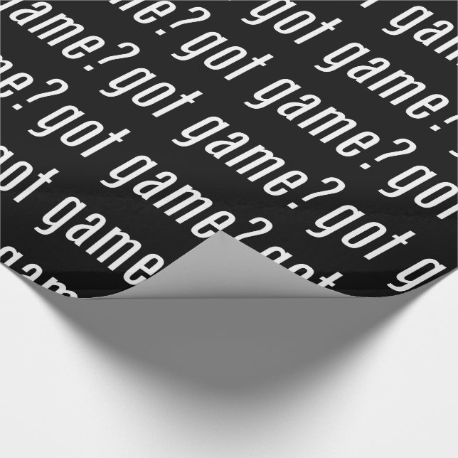 got Spiel? Geschenkpapier (Ecke)
