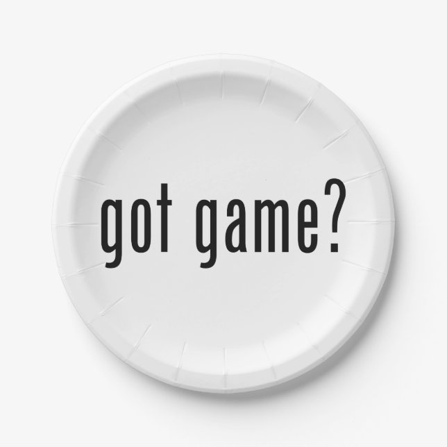 got Spiel? Pappteller (Vorderseite)