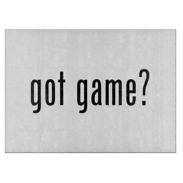 got Spiel? Schneidebrett (Vorderseite)