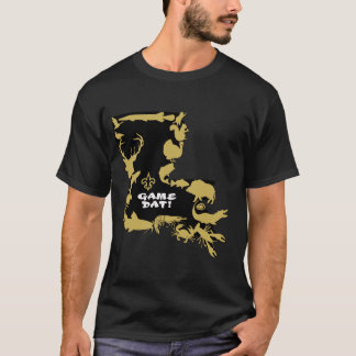GOT SPIEL-SCHWARZES UND GOLD T-Shirt