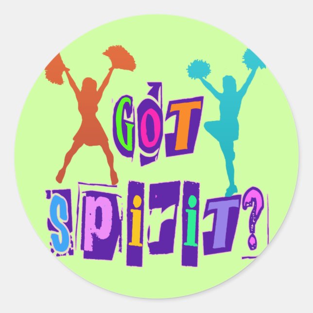 GOT SPIRIT? RUNDER AUFKLEBER (Vorderseite)
