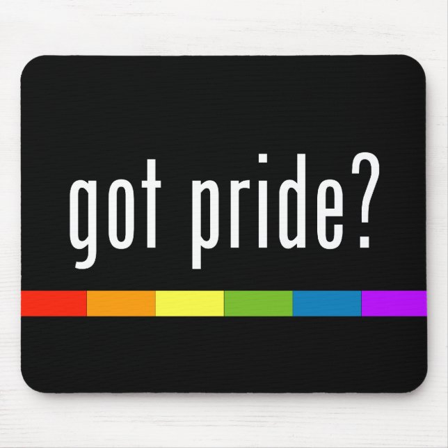 Got Stolz: Gay Pride Mousepad (Vorne)