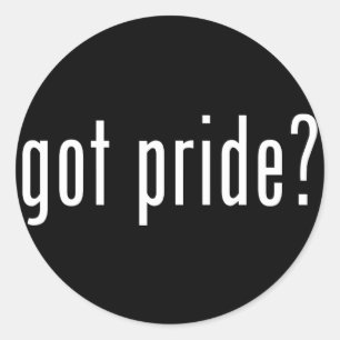 got Stolz? Runder Aufkleber