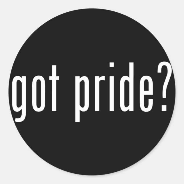 got Stolz? Runder Aufkleber (Vorderseite)